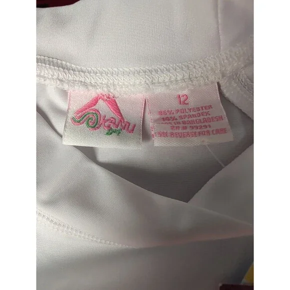 ⭐Kanu Kids Size 12 Unisex SPF 50 White Sun Rash Guard Swim Sun Protection⭐ - Picture 6 of 7